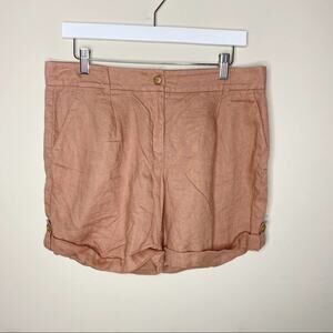 LOFT | 100% Linen Cuffed 6” Length Shorts